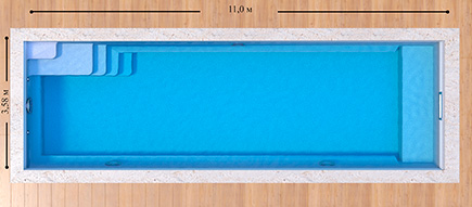 Композитный бассейн Aqua 110 RC