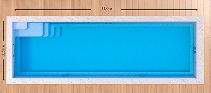 Композитный бассейн Aqua 110